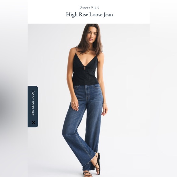 Abercrombie & Fitch The loose high-rise Jean-EUC - Picture 2 of 12